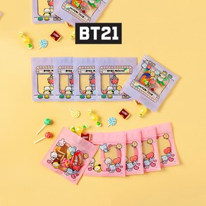 BT21지퍼백 비닐파우치 미니포장파우치 포장봉투 1팩10입, BT21미니지퍼팩(1팩=10입), 10개