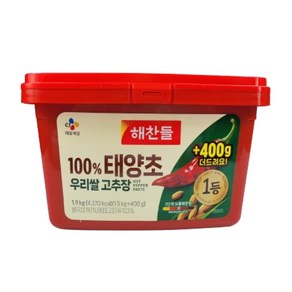 해찬들 우리쌀로 만든 태양초골드 고추장, 1.9kg, 1개