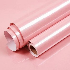 매트 화이트 리노베이션 PVC 방수 자체 접착 벽지 DIY 연락처 종이 벽 스티커 롤 홈 장식 필름, 3mx60cm, Shiny Pink