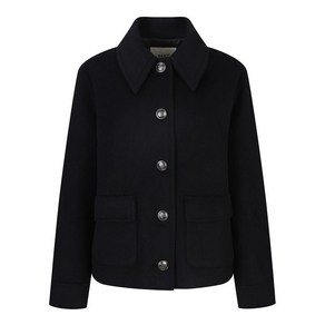 베스띠벨리 23F/W 아웃포켓 하프 코트 BHH2642BK