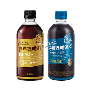 칸타타 콘트라베이스 500ml 블랙 3개+스위트아몬드 3개 총6개, 6개