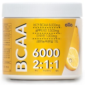 올라 BCAA 파우더 6000, 250g, 레몬, 1개