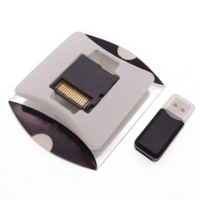 4칩 2021 new 4 sdhc usb 어댑터 tf sd 카드 리더기 gold, 은, 1개