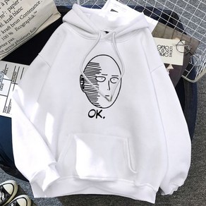 남자 후드 집업 남성 후드티 One Punch Anime Hoodie Men 가을 양모 운동복 스트리트웨어 의류 패션 풀오버 따뜻한 겉옷