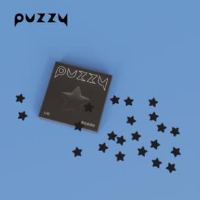 Puzzy 별여드름패치 구름 하트 꽃잎 번개 특이한 검정 하늘 핑크 대용량 모양