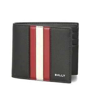 BALLY [명품]발리 삼선 리본 로고 MYT BIFOLD 6CC I946P 6308572 반지갑 MYTBIFOLD6CCI946P6308572