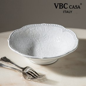 VBC까사 메를레토 스칼롭 시리얼볼 화이트(20cm) VB10593-20 퀴진드마망, 1개