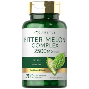 미국 Carlyle Bitter Melon 200캡슐 2500mg 칼라일 비터멜론 여주 추출물 비터맬론 직구