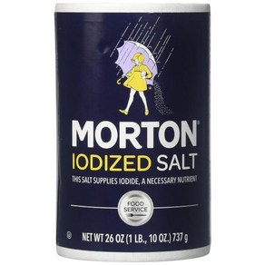 moton iodized salt(몰튼 요오드화 소금) 737 g 1 개 [원산지:미국], 737g, 1개