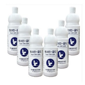 원폴리머 원크린골드 1L 6개 친환경 변기 세정제 요석 찌든때 물때