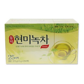 동서 현미녹차 25T 식품 > 커피/차 티/전통차 녹차, 1.5g, 25개입, 1개