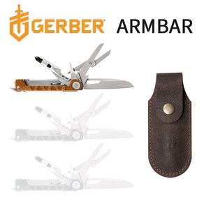 미국 GERBER 거버 Amba Dive 암바 드라이브 오렌지 Oange 컬러 다용도칼 가죽 파우치 홀스터 레이저 각인 추가구매, Amba Dive + 레이저 각인, 1개