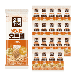 오트케어 맛있는 오트밀 단백질 낱봉팩, 20개, 50g