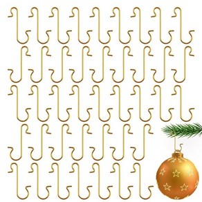 100pcs/lot 금속 S자형 후크 홀더 크리스마스 트리 펜던트용 장식 후크, 금