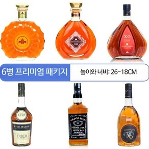 가짜 위스키 와인 병 캐비닛 장식품 거실 인테리어 촬영소품, 6병 고급 패키지