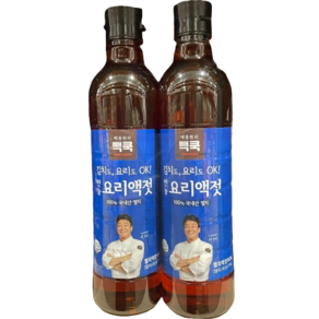 코스트코 빽쿡 백종원 만능 요리액젓 2kg(1kg x 2개) 국내산 멸치액젓, 2입, 1L