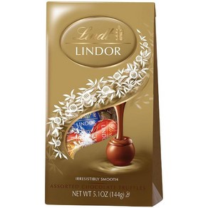 린트 린도르 Lindt LINDOR 홀리데이 모듬 초콜릿 캔디 트러플 스무스 멜팅 센터 15.2 oz. 가방