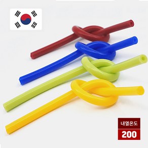 국내생산 실리콘 진공 호스 8mmx14mm (10cm) 무독성 내열온도 200도