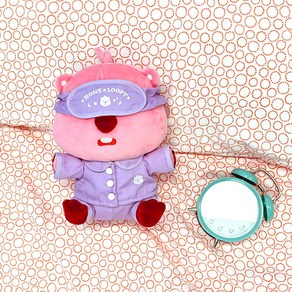 캐릭터 잔망루피 파자마 애착 인형 25cm, 1개, 혼합