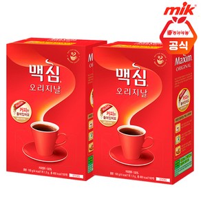 맥심 오리지날 커피만 100T x 2개+사은품랜덤(id당1개)