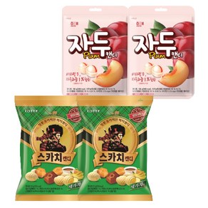 롯데 해태 사탕모음 스카치세가지맛 157gx2개+자두맛캔디 130gx2개 (총4개), 1세트, 157g