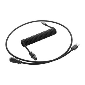 CableMod Po Coiled 항공 키보드 케이블 (1.5m 블랙), 1개