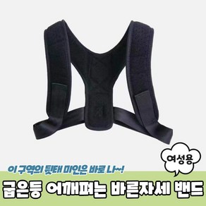 굽은등 어깨펴는 바른자세 밴드 여성용, 1개