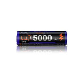 몬스터파워 21700 5000mAh 충전식 리튬이온 배터리 3.7V 보호회로 고방전 건전지, 1EA, 1개, 1개입