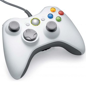 xbox 360 엑박 패드 PC 모바일 스팀 피파 디아블로4 컨트롤러 게임패드, 1개, 화이트