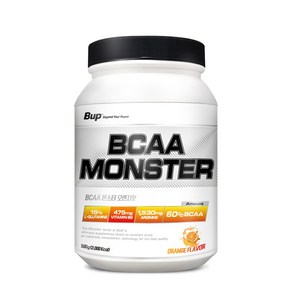 BUP BCAA몬스터 오렌지맛 류신 아미노산 헬스보충제 BCAA, 1개, 500g