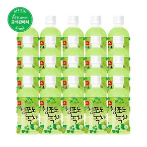 웰그린) 청포도녹차 340ml(20입), 20개, 340ml