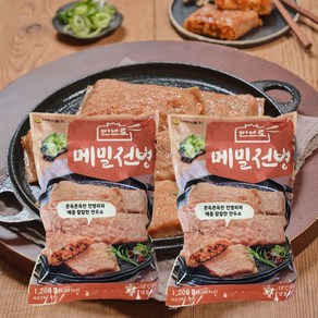 쉽쿡 깐브로 메밀전병 1+1, 1.2kg, 2개