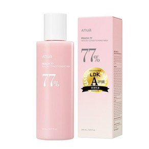 77% 150ml ANUA(아누아) 복숭아 나이아신 컨디셔닝 밀크 유액 피부 톤 케어 수광, 1개