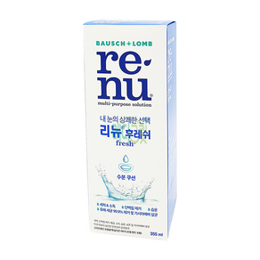 바슈롬 리뉴 후레쉬 355ml / 렌즈세척액 렌즈세정액 기계, 1개