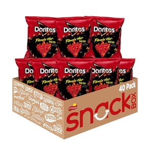 도리토스 276g 2봉 플레이밍 핫 나초 맛 또르띠야 칩 Doritos Flamin' Hot Nacho 9.75oz