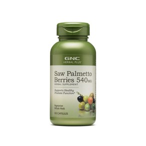 GNC 쏘팔메토 베리 540mg 100캡슐 베지테리안 Saw Palmetto