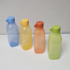 타파웨어 물통 물병 에코사각 500ml 4P