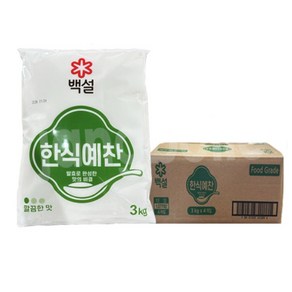 백설 한식예찬 3kg 4개