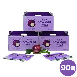 [KT알파쇼핑]황토나라 무안 자색양파 과채주스 90팩, 100ml, 90개