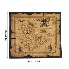 해적 보물 지도 호의 모험 캡틴 세계 코스프레 소품 할로윈 생일, [01] A01