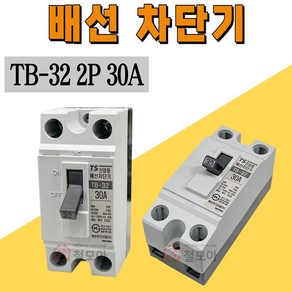 국산 산업용 배선 차단기 태성 전기 TS TB-32 2P 30A 2.5KA 교체