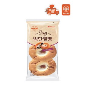 [빵공장 직송] 롯데베이커리 빅단팥빵 100g (3입), 5개