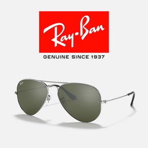 레이벤 선글라스 RB3025-003/40 62 메탈/실버미러 보잉 선글라스 RayBan