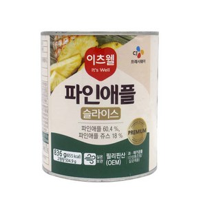 이츠웰 파인애플 슬라이스, 836g, 10개