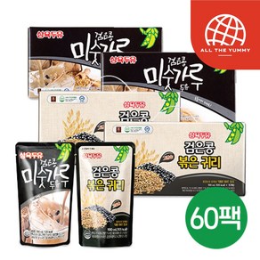 [밋앤밀] 삼육두유 검은콩볶은귀리 30팩 + 검은콩미숫가루 30팩, 190ml, 1개