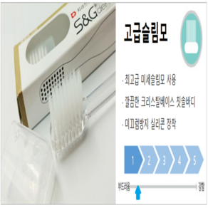 [에스앤지 공식판매점] 치과용 미세모칫솔 치과의사추천 12개입, 고급슬림모(프리미엄), 1세트