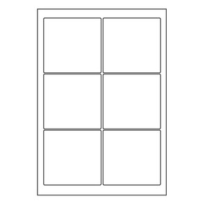 오피스라벨 A4 라벨지 6칸(2x3) 100매 흰색 물류관리용라벨 스티커라벨 A4라벨 폼텍 규격 라벨용지 라벨지