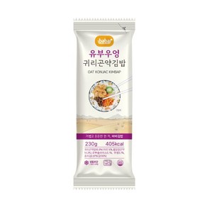 [올곧] 바바 귀리곤약 유부우엉김밥, 없음, 230g