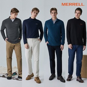 [머렐(MERRELL)] 머렐 24FW 남성 상의 세트 4종 (모크넥 2종 + 반집업 2종)