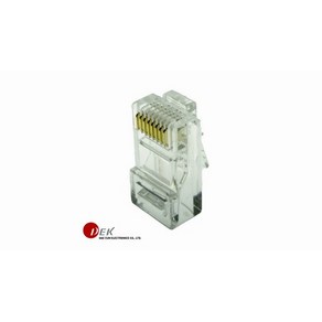 대은전자 DEK 88R-ST-502-N RJ45 모듈라 플러그 8P8C M/PLUG (100개입), 투명, 100개입, 22.45mm